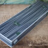 vintage knife holder X 12, Daum Cristal France knife rest, vintage signed cutlery holder