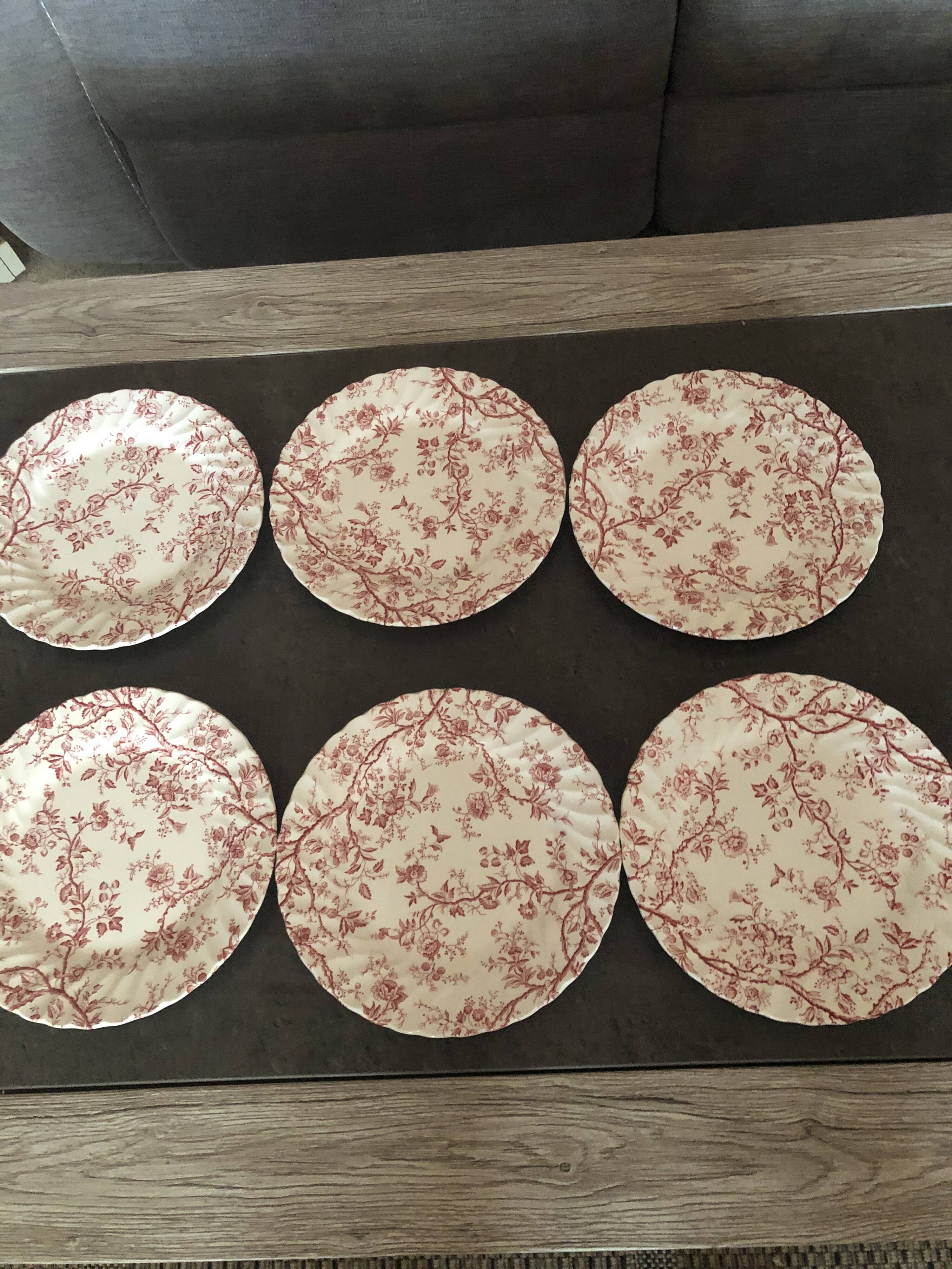 Old bradbury, johnson & bros london porcelain dessert plates