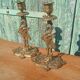 Bougeoirs anciens en bronze