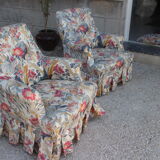 Pair of toad armchairs