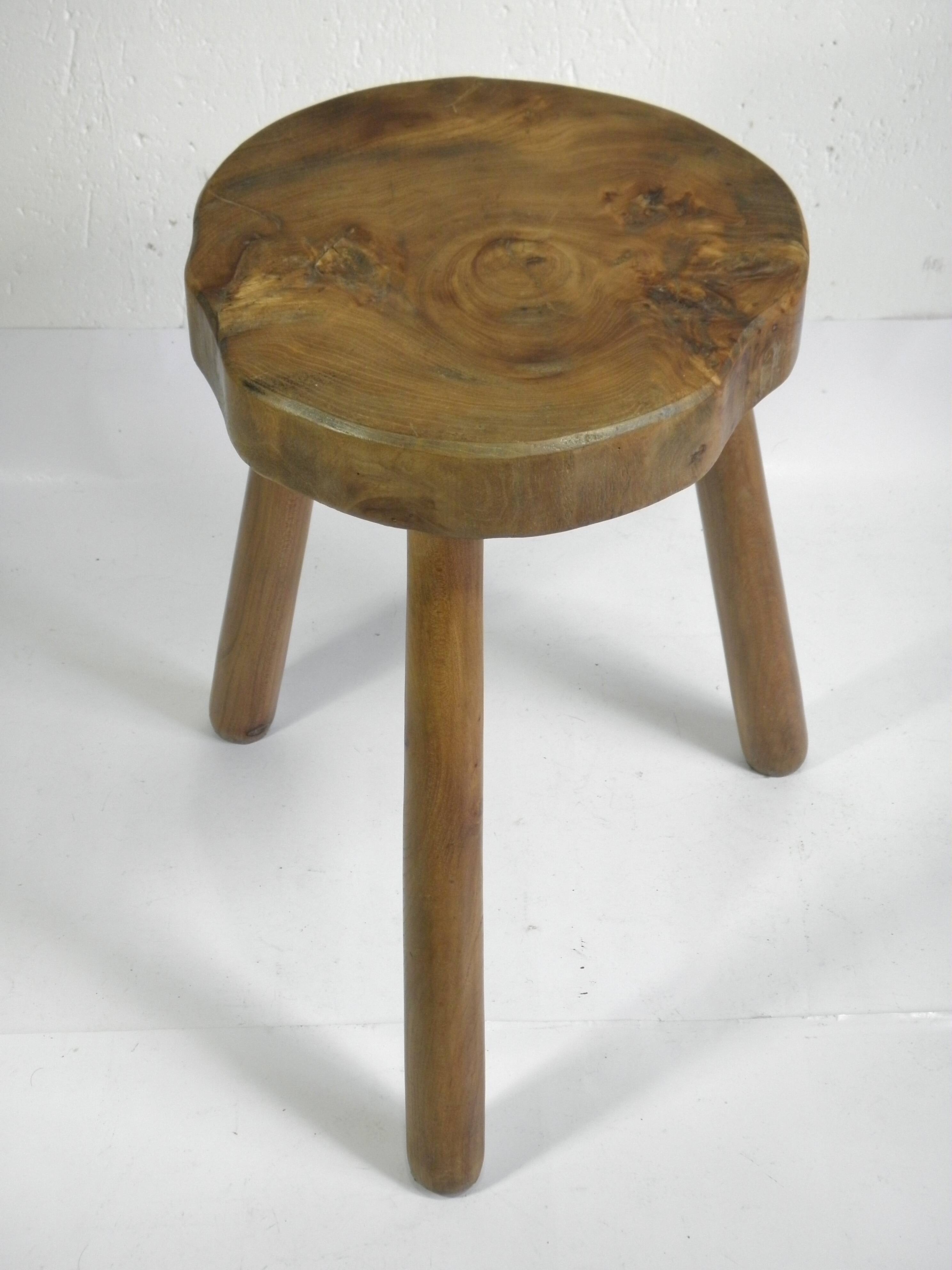 TRIPOD STOOL in WALNUT
