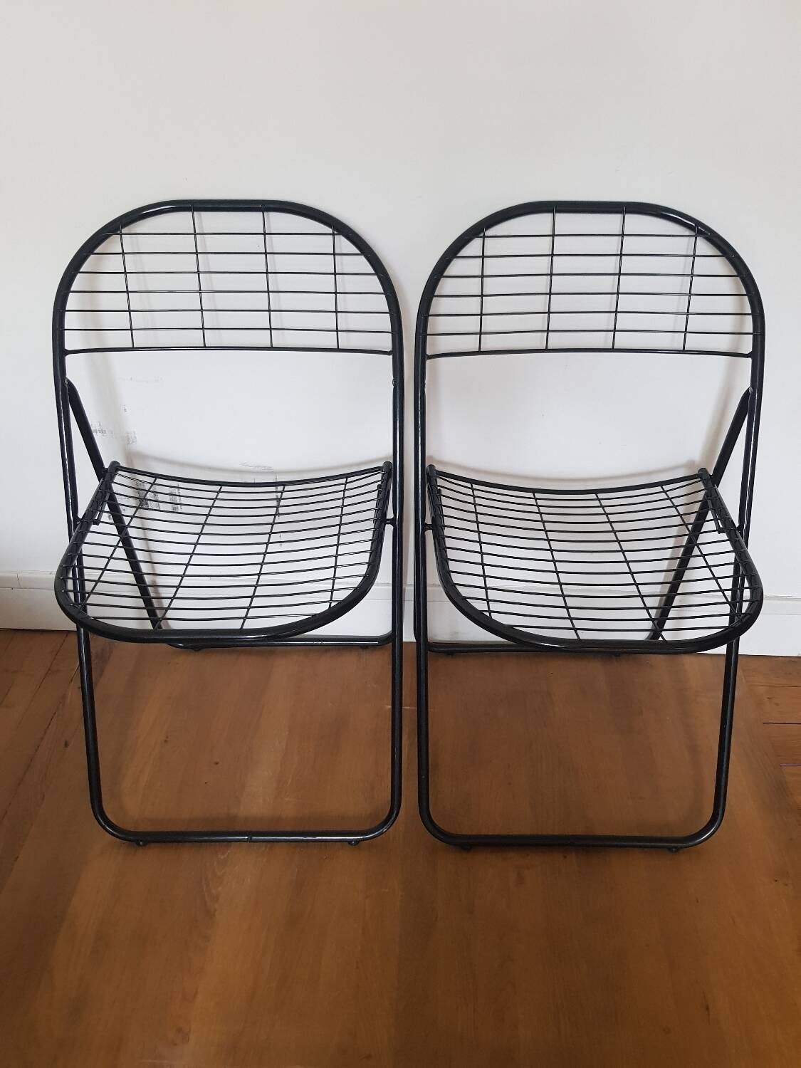 Set of 2 Alland folding chairs by Niels Gamelsgaard