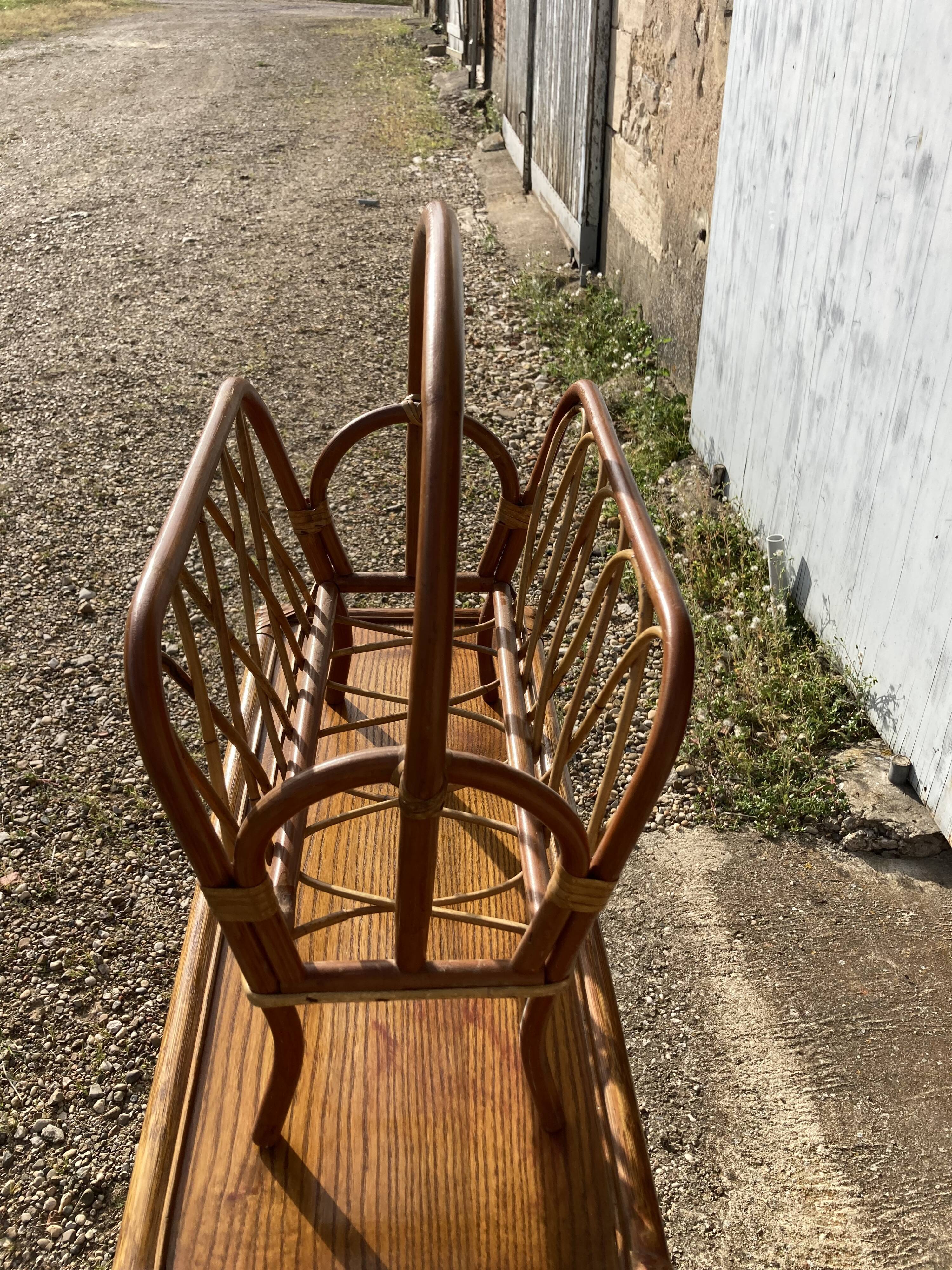 Rattan magazine door