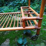 Glass and rattan service
