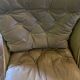 Danish leather and wood armchair Thams Kvalitet