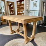 Art deco oak table + extensions