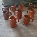 Lot verre à goutte , poterie lempereur