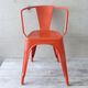 Pair of chairs A 56 - Tolix - Jean Pauchard - 1950-70 - vermilion Red