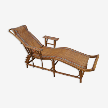 Rattan chaise longue 1920