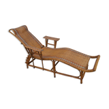 Rattan chaise longue 1920