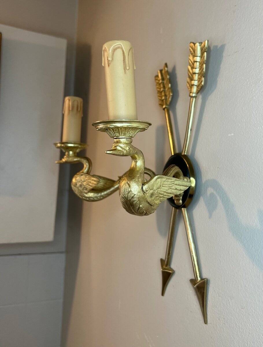 Pair of Empire style wall sconces