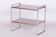 Czech Bauhaus Side Table in Walnut and Chrome-Plated Steel, 1930s