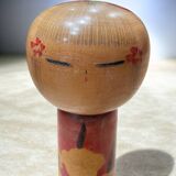 Rare creative kokeshi doll by master Uzuki Hakuhou.