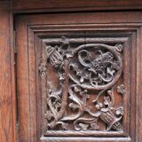Dresser unit with two bodies in neo-Gothic style.
