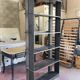 Black tole floor cabinet industrial style circa 1930