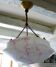 Suspension opalescente marbrée art déco Ø 35 cm