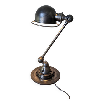 Jieldé lamp 1 arm 40cm industrial graphite Jean Louis Domecq 1950