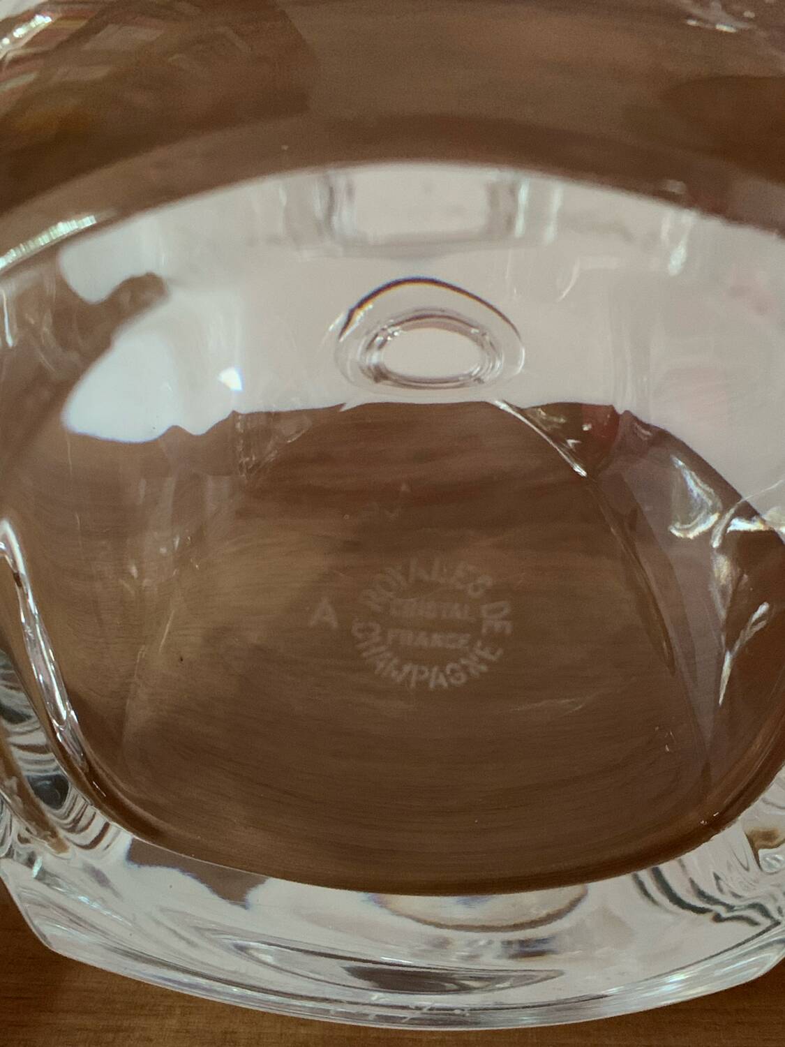 French crystal carafe