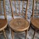 Set of 4 Fischel bentwood bistro chairs, Czechoslovakia, circa 1930–1950.