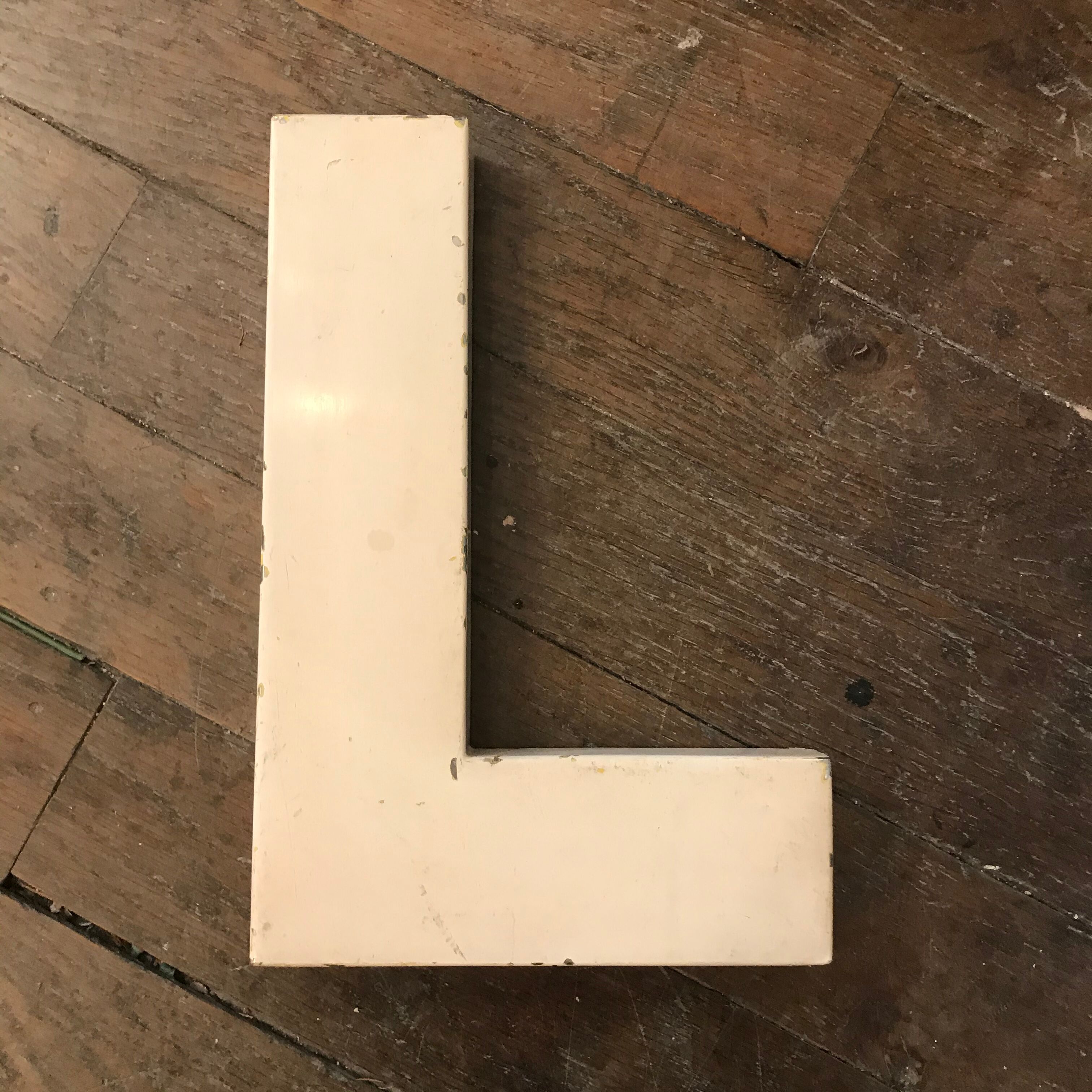 Old letter signs iron 30 cm L