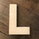 Old letter signs iron 30 cm L