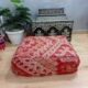 Handmade Berber pouf in wool 60 X 60 X 20 CM