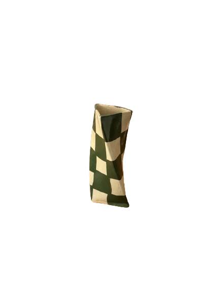 Vase art déco carreaux vert