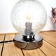 Vintage veined globe table lamp