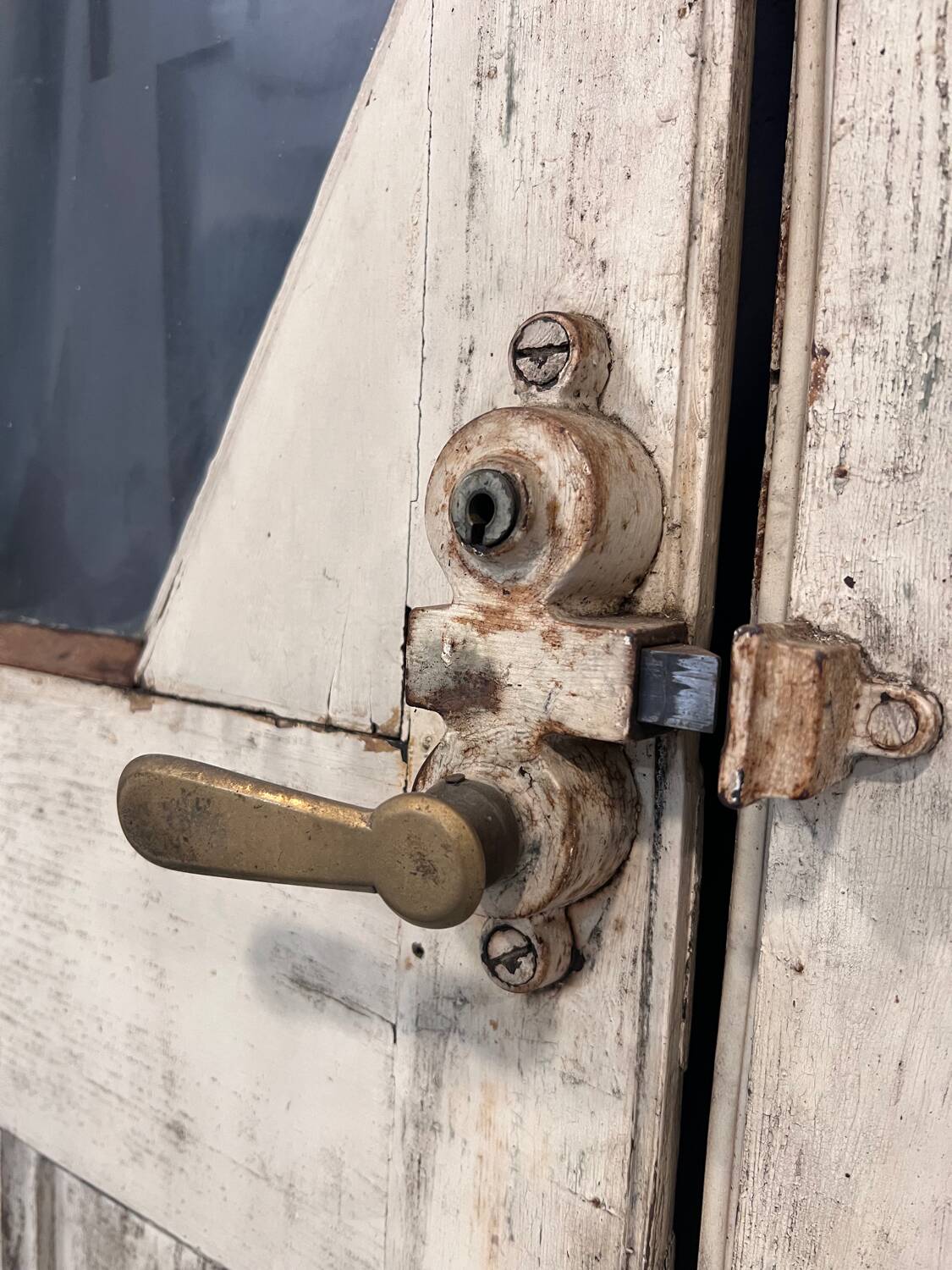 Art Deco double-leaf glass door