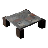 Concrete and stone coffee table - Netherlands 1960s