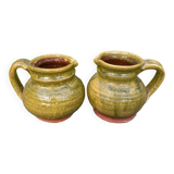 Glazed terracotta jug