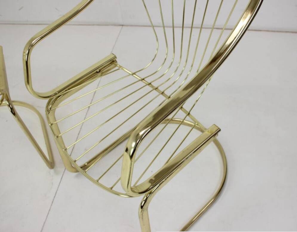 Pair of Gastone Rinaldi chairs, 1970s.