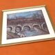 View of the Pont Neuf Paris Framed under gilded wood glass