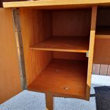 Vintage light oak desk from the 70s