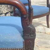 Pair of Empire Period Dolphin Armchairs