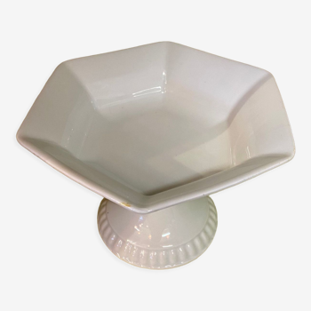 Compotier porcelaine blanche