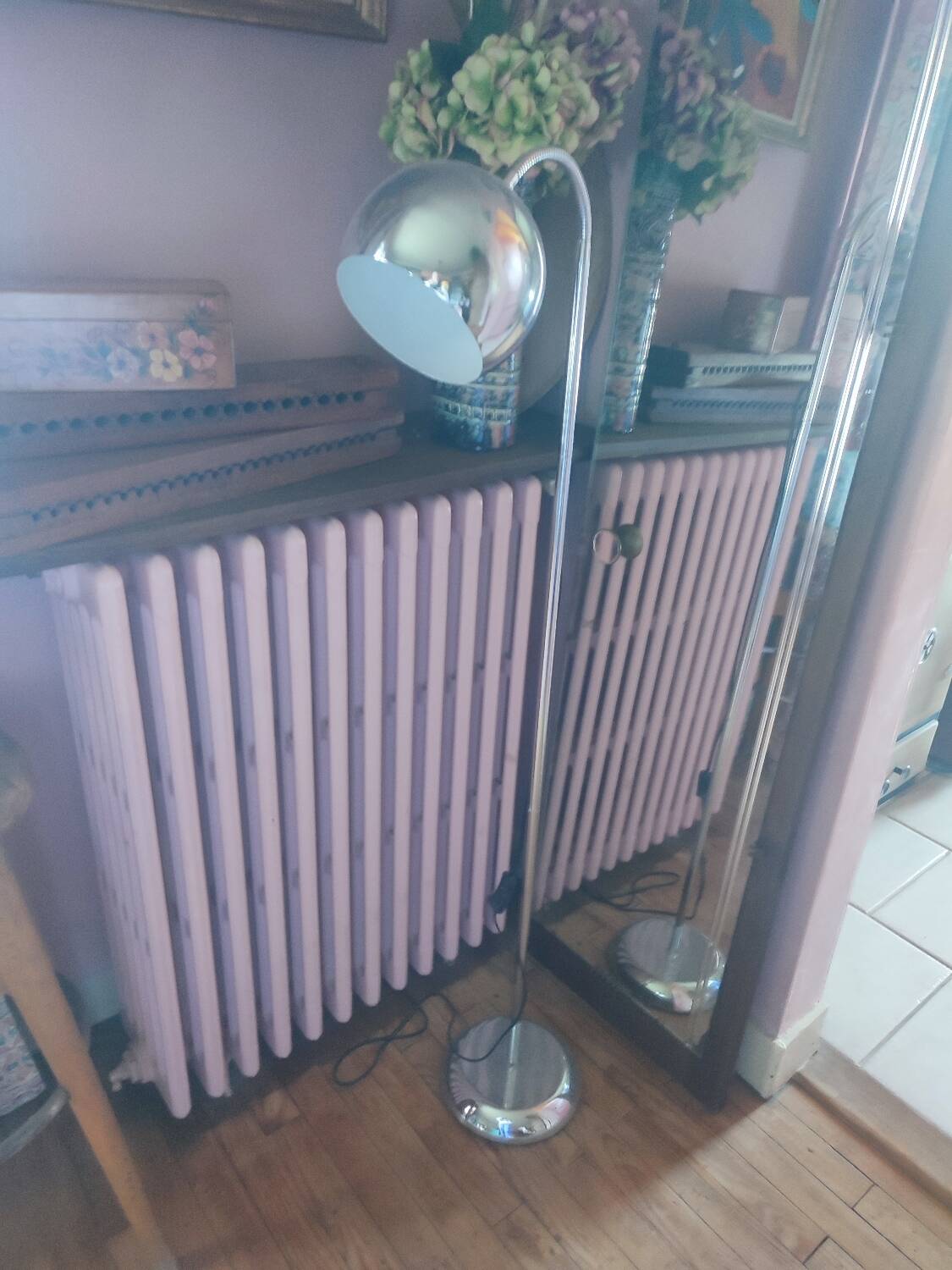 Lampe chromée vintage