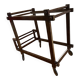 Table roulante bois et verre constructiviste