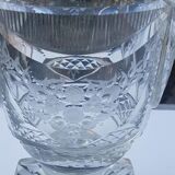 Vase cristal taillé forme Médicis