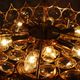 1970s Palwa Chandelier, gold plate and faceted crystals