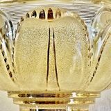 Wall lamp double fires copper metal art deco glassware ezan opalescent gilded