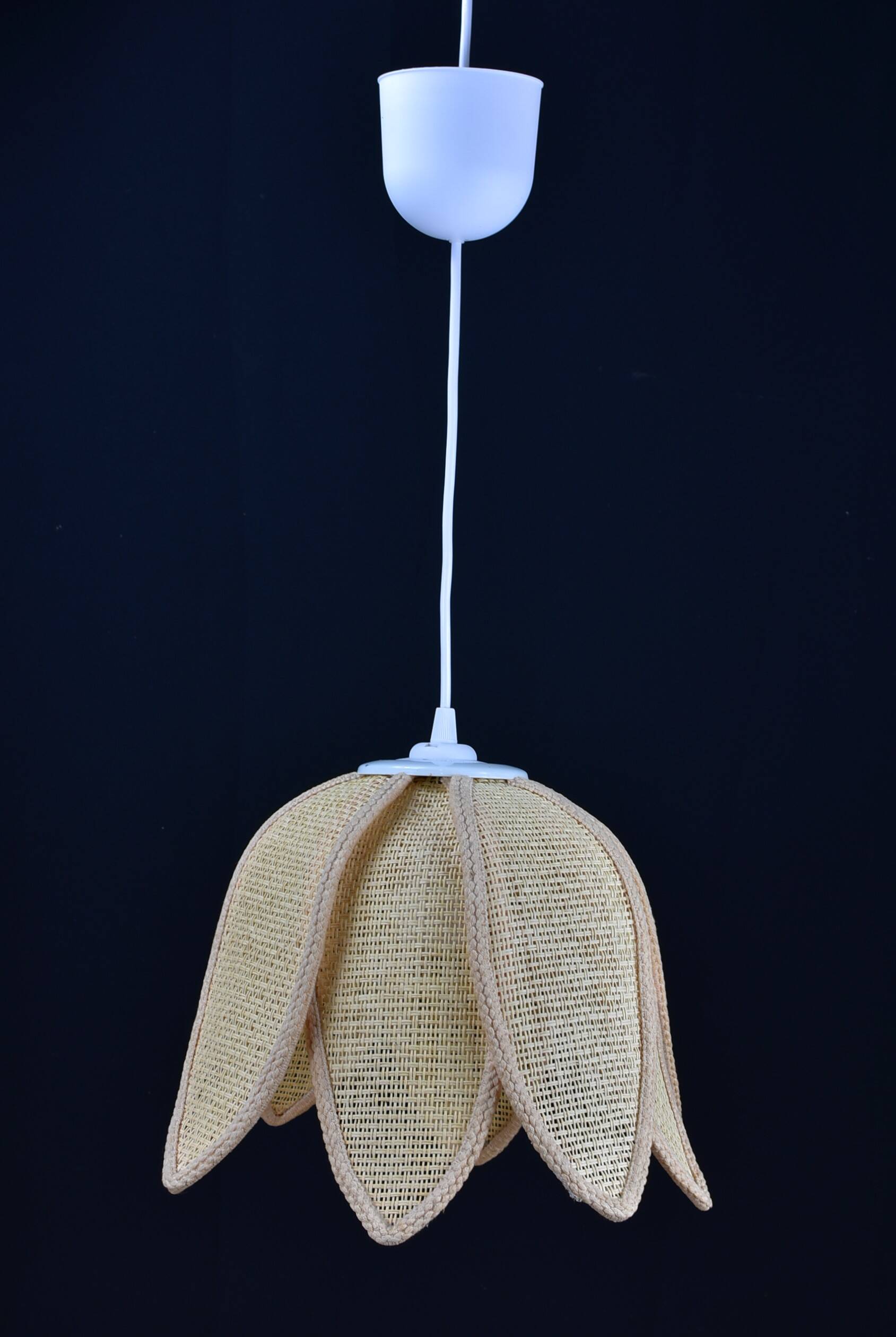 Suspension and rattan flower petals.