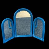 Wicker triptych mirror