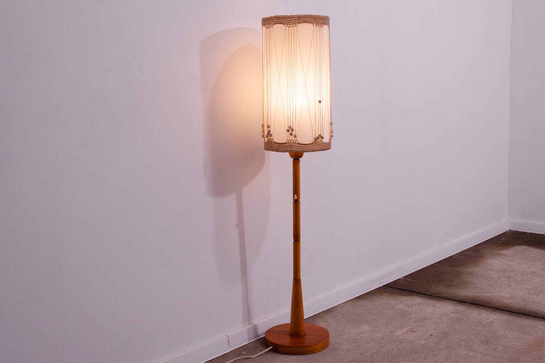 Vintage single floor lamp in Scandinavian style, 1970´s, Czechoslovakia