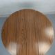 Foldable brown formica table compass legs