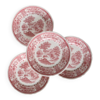 Set of 4 Burgenland dessert plates, pink, Villeroy and Boch