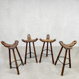 Tripod vintage brutalist spanish barstools