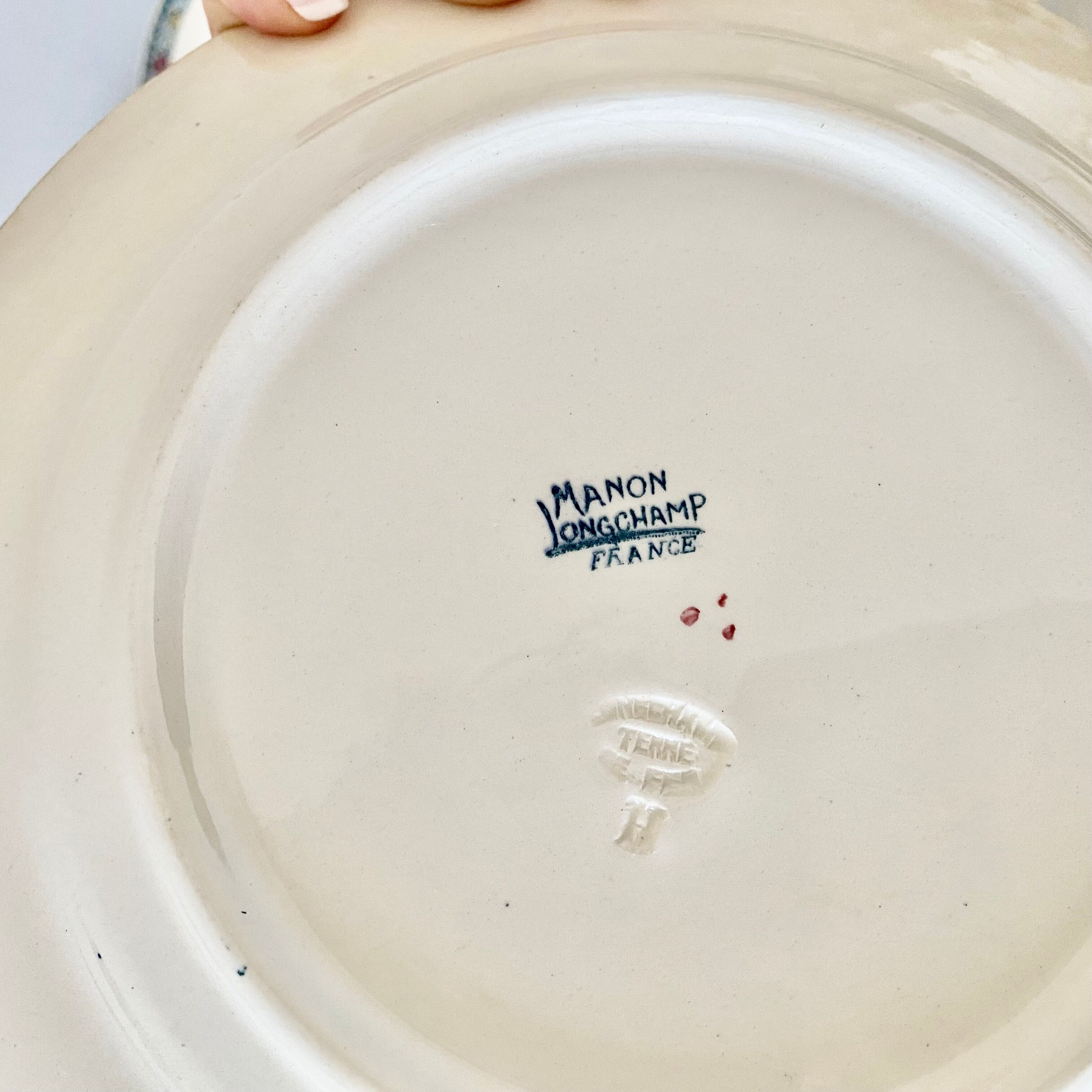 Flat plates iron earth Longchamp "Manon"