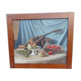 Huile sur toile nature morte