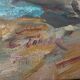 Seaside fisherman painting oil on canvas signed